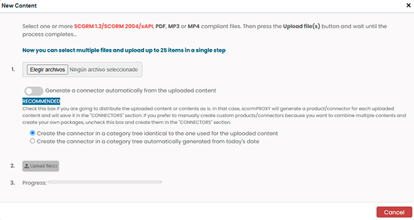 repository-upload-content